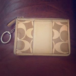 Coach mini wallet card case
